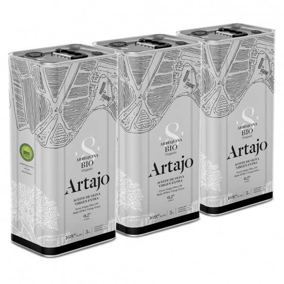 Organic Olive Oil Artajo 8 Arbequina 5 Liter Canister - 5 liter canister - Artajo