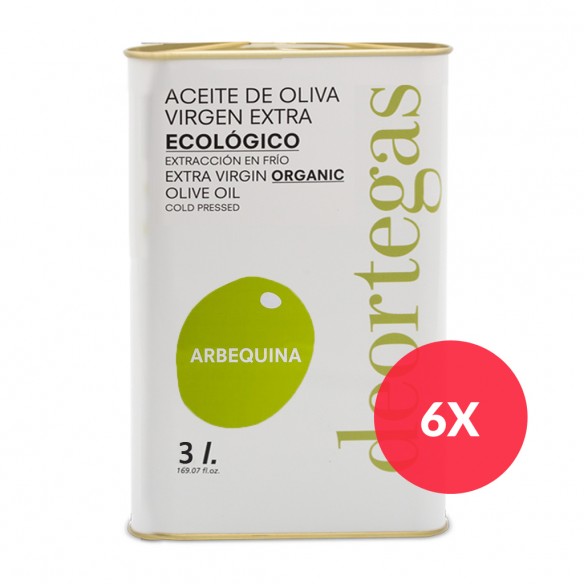 Huile d'Olive Bio Deortegas Arbequina Bidon de 3 Litres - Huile d'olive extra vierge - Deortegas