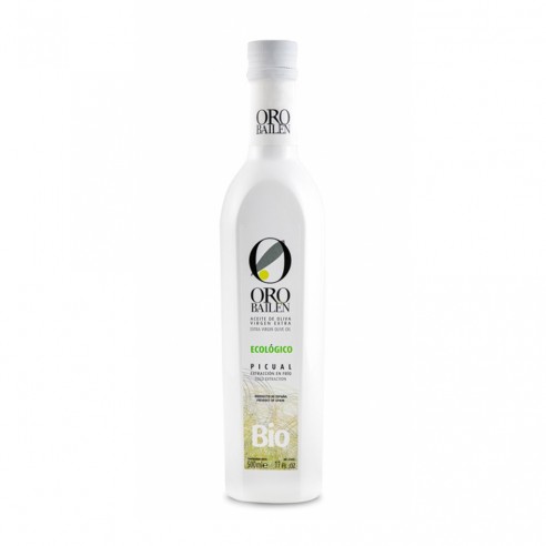 Oliwa z oliwek Oro Bailen Picual Bio 500ml Puszka  litrów - Organiczna oliwa z oliwek - Oro Bailen