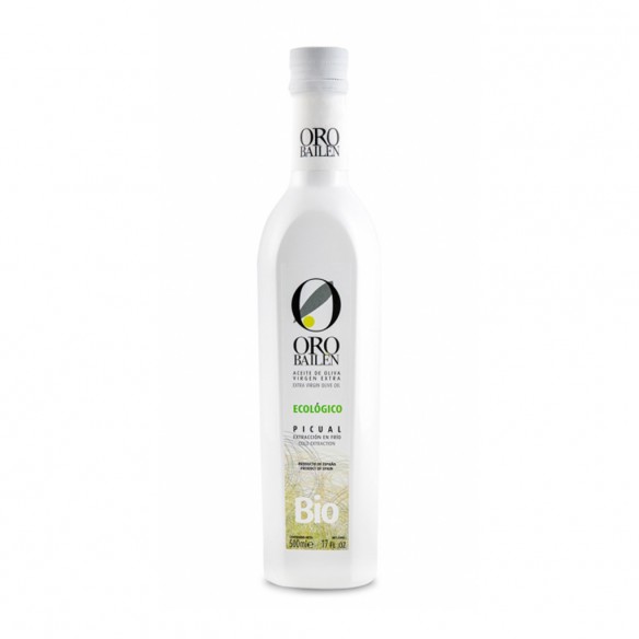 Oliwa z oliwek Oro Bailen Picual Bio 500ml Puszka  litrów - Organiczna oliwa z oliwek - Oro Bailen