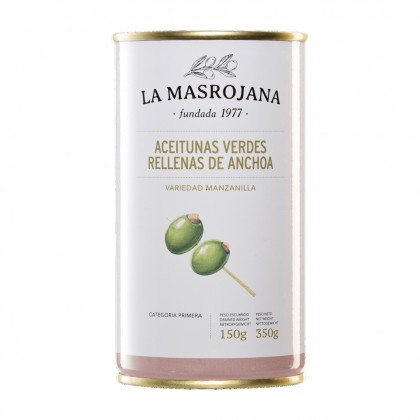 Aceitunas rellenas de anchoa La Masrojana