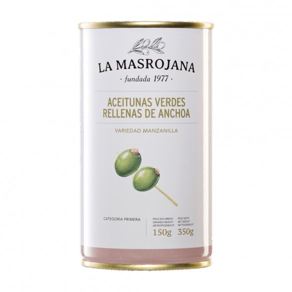 Aceitunas rellenas de anchoa La Masrojana - Aceitunas - La Masrojana