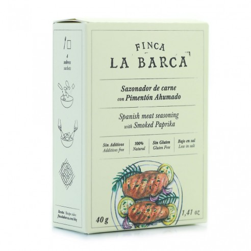 Finca la Barca - sazonador carne - 4 sobres 10g