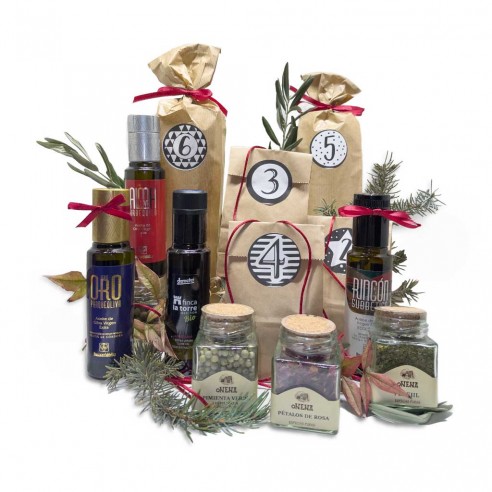 Gourmet Advent Calendar - Olive Oils, Vinegar, Spices, Salt - Gourmet Advent Calendar -