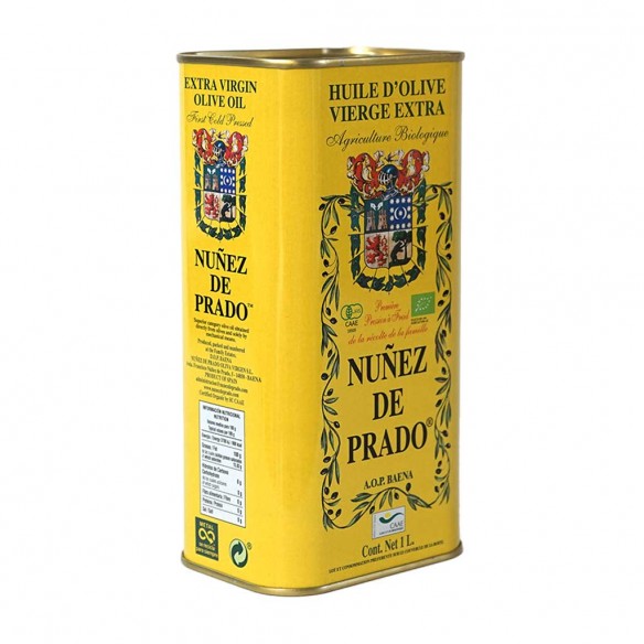 Aceite de Oliva Ecológico Nuñez de Prado Lata de 1 Litros - Latas - Nuñez de Prado