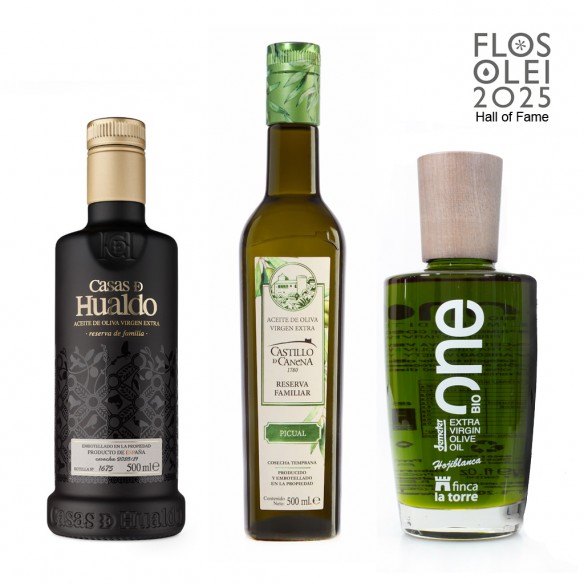 Flos Olei 2025 - Hall of Fame der besten Olivenöle 100 von 100 FlosOlei Punkte - Testsieger -