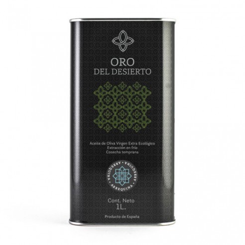 Huile d'Olive Bio Oro del Desierto Arbequina bidon de 1 litres - Huile Bio - Oro del Desierto