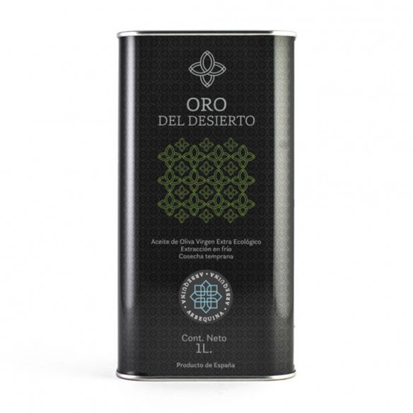 Huile d'Olive Bio Oro del Desierto Arbequina bidon de 1 litres - Huile Bio - Oro del Desierto