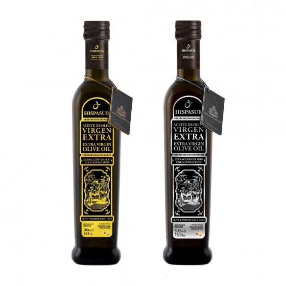 Olive Oil Hispasur Gold & Silver 2 x 500 ml - Olive oil - Hispasur