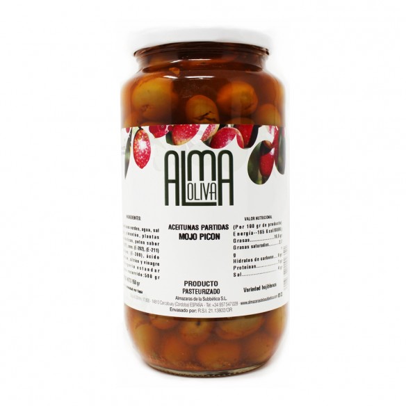 Almaoliva Olive Duo: Chupadedos & Mojo Picón – 2 x 950 g - Olives - Almazaras de la Subbetica