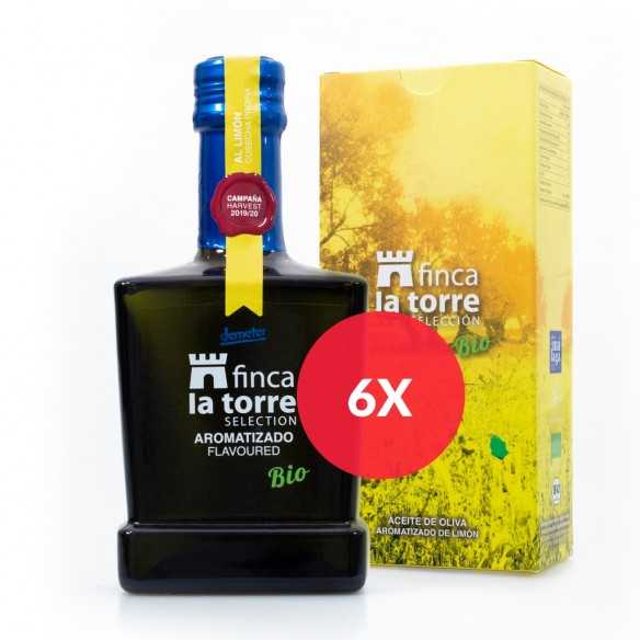 Zitronen Olivenöl Bio Finca la Torre Zitronenextrakt 250ml - Aromatisiertes Olivenöl - Finca la Torre