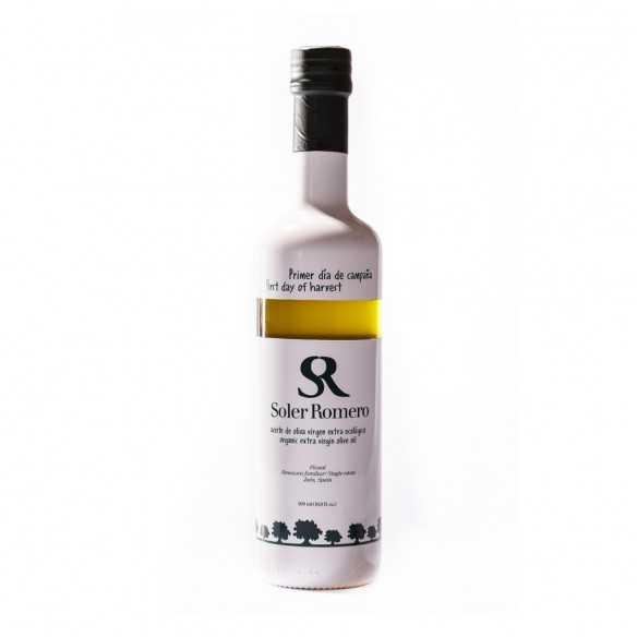 Organiczna oliwa z oliwek Soler Romero dzień pierwszego zbioru, wczesne zbiory Picual 500ml - Oliwa z oliwek - Soler Romero